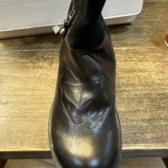 Josef Seibel Womens Sandra Leather Ankle Boot Bottie Side Zip Black EU 37 US 6.5 - Picture 7 of 8